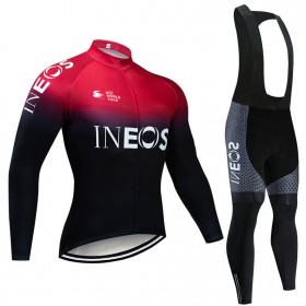 Set Fietsshirt Lange Mouw + Lange Koersbroek 2019 TEAM INEOS N001